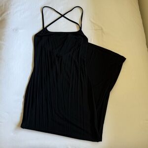 SHEIN Black Asymmetrical Backless Camisole